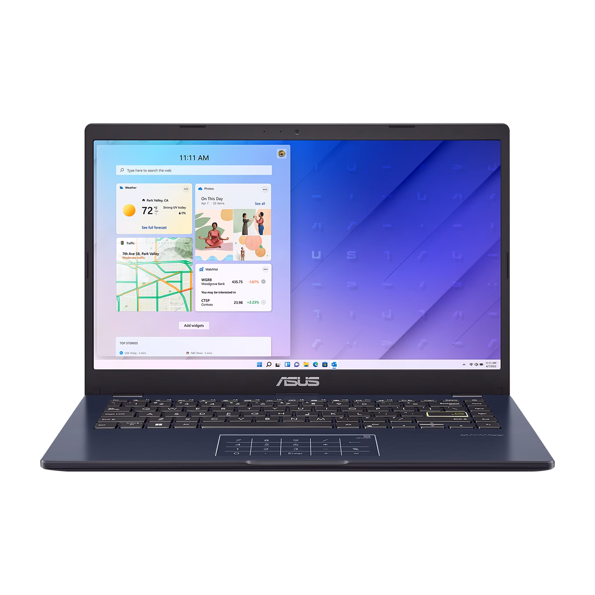 لپ تاپ ایسوس 14 اینچی مدل Vivobook Go 14 E410KA Celeron N4500 4GB 64GB UHD رنگ مشکی پلازا دیجیتال
