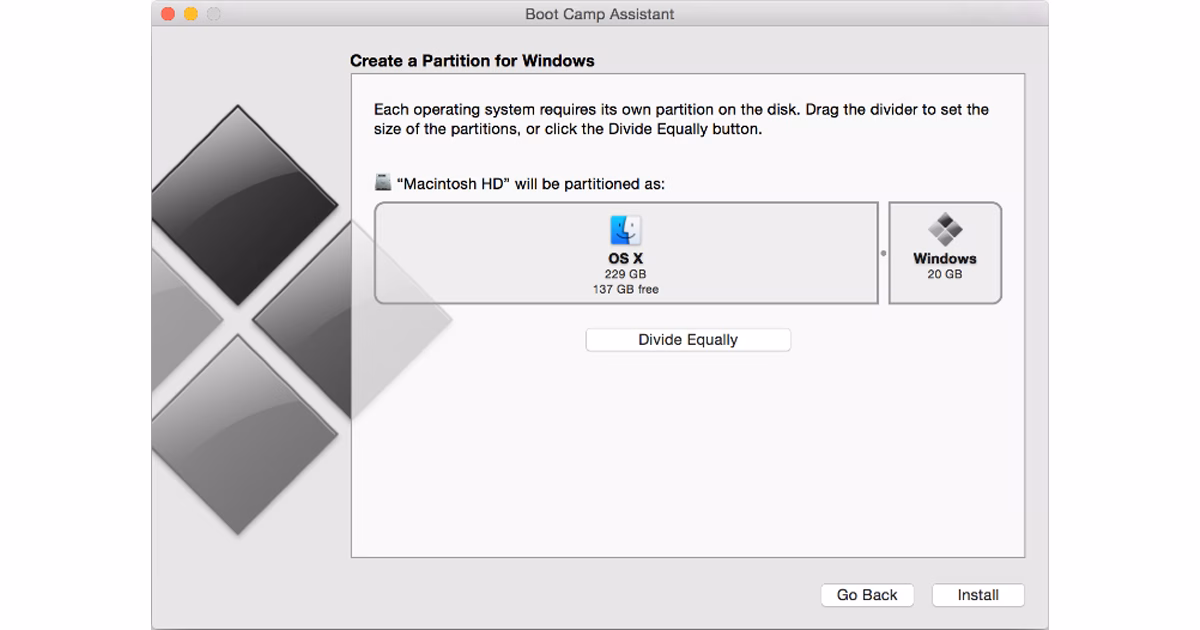 boot camp installation 2