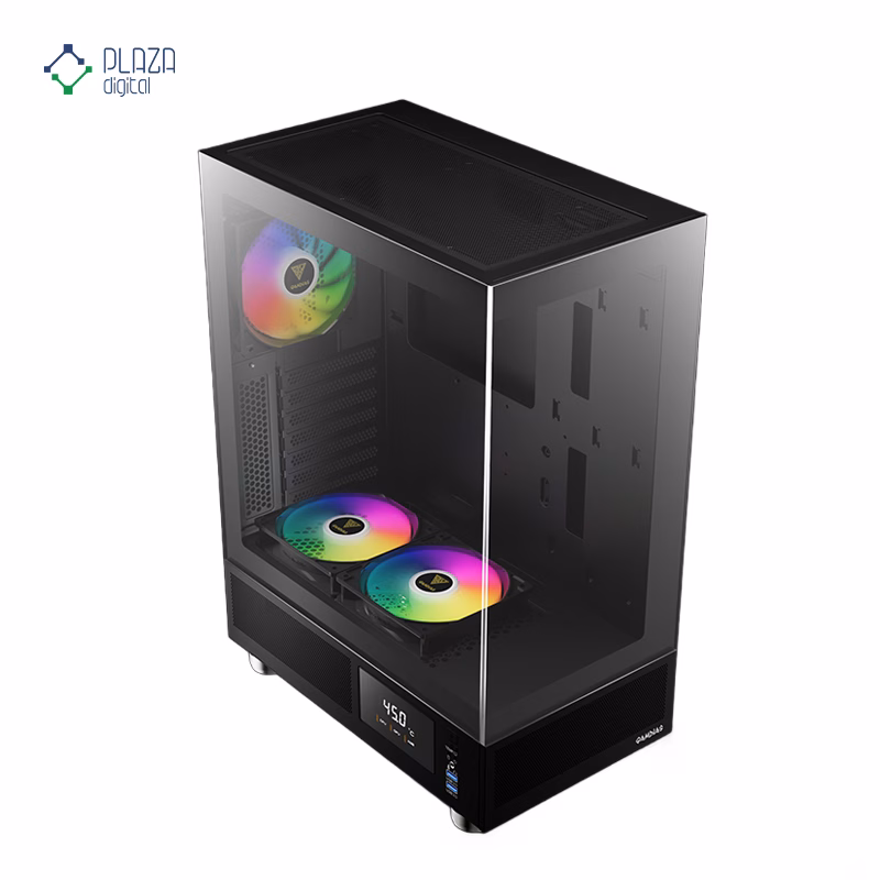 کیس کامپیوتر گیمینگ گیم دیاس مدل ATLAS E1 رنگ مشکی پلازا دیجیتال
