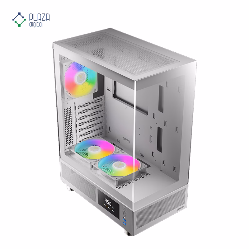 کیس کامپیوتر گیمینگ گیم دیاس مدل ATLAS E1 رنگ سفید پلازا دیجیتال