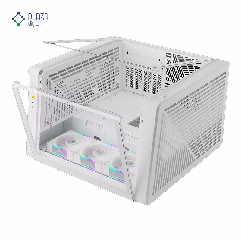 کیس کامپیوتر گیم دیاس مدل NESO P1 PRO رنگ سفید پلازا دیجیتال