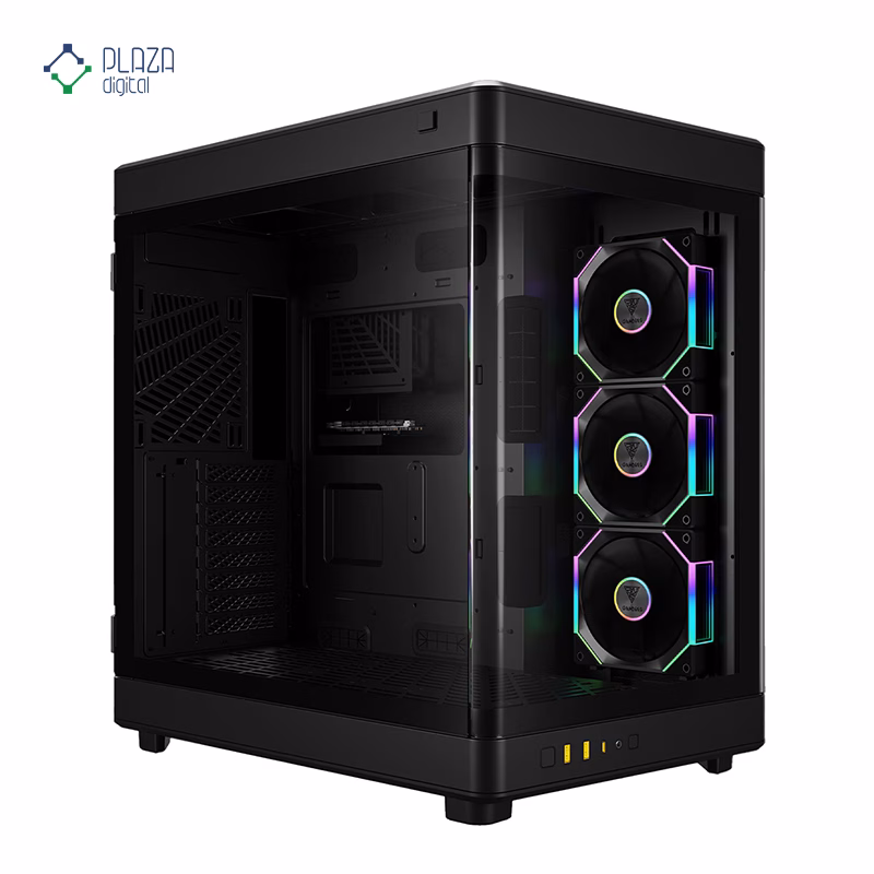 کیس کامپیوتر گیم دیاس مدل NESO P1 PRO رنگ مشکی پلازا دیجیتال