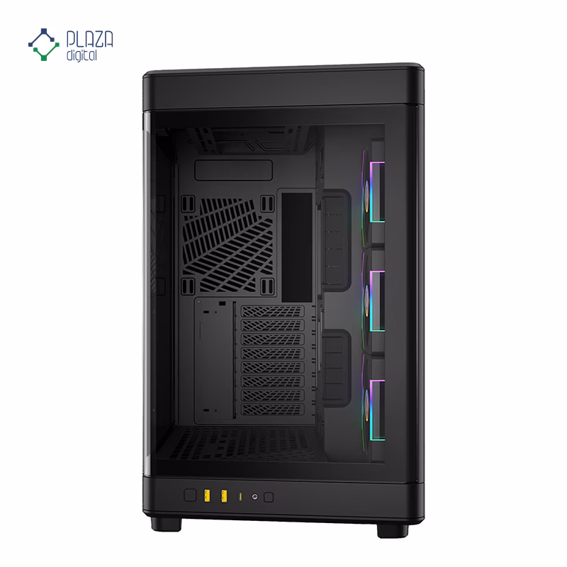 نمای پشت کیس کامپیوتر گیم دیاس مدل NESO P1 PRO رنگ مشکی پلازا دیجیتال