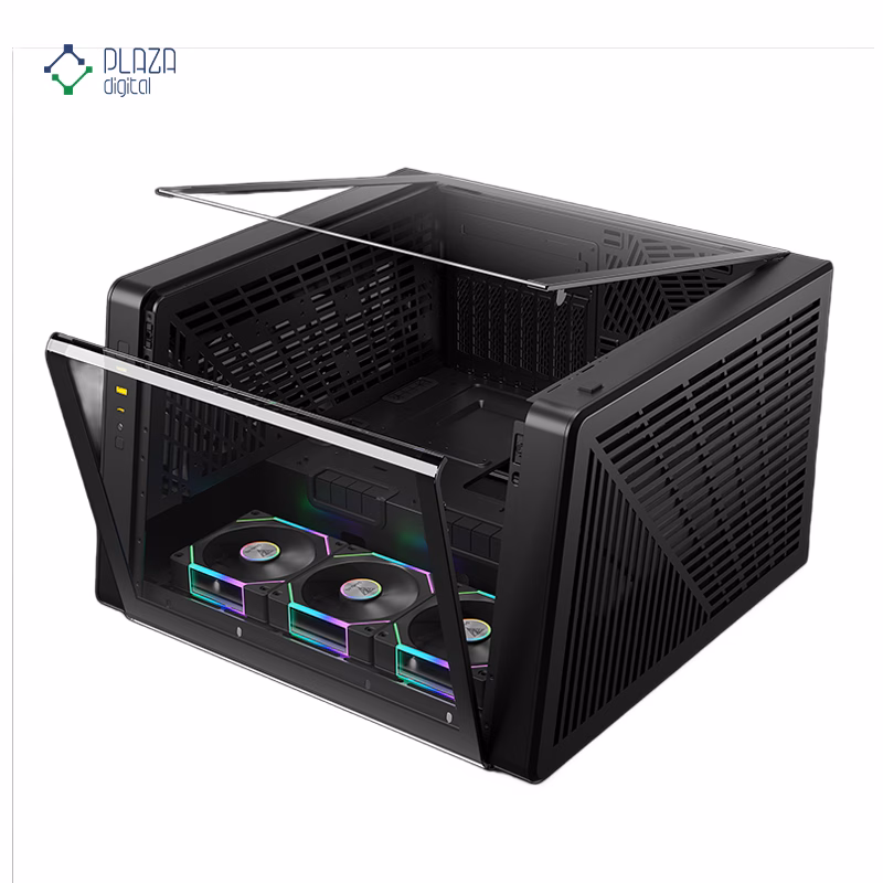کیس کامپیوتر گیم دیاس مدل NESO P1 PRO رنگ مشکی پلازا دیجیتال
