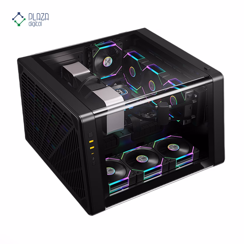 کیس کامپیوتر گیم دیاس مدل NESO P1 PRO رنگ مشکی پلازا دیجیتال