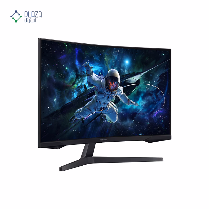 نمای سمت راست مانیتور گیمینگ سامسونگ 32 اینچی مدل Odyssey G5 LS32CG552EMXUE پلازا دیجیتال