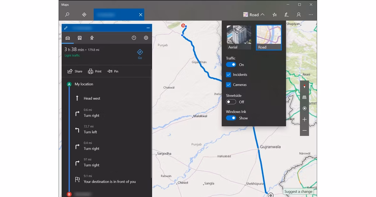 windows maps