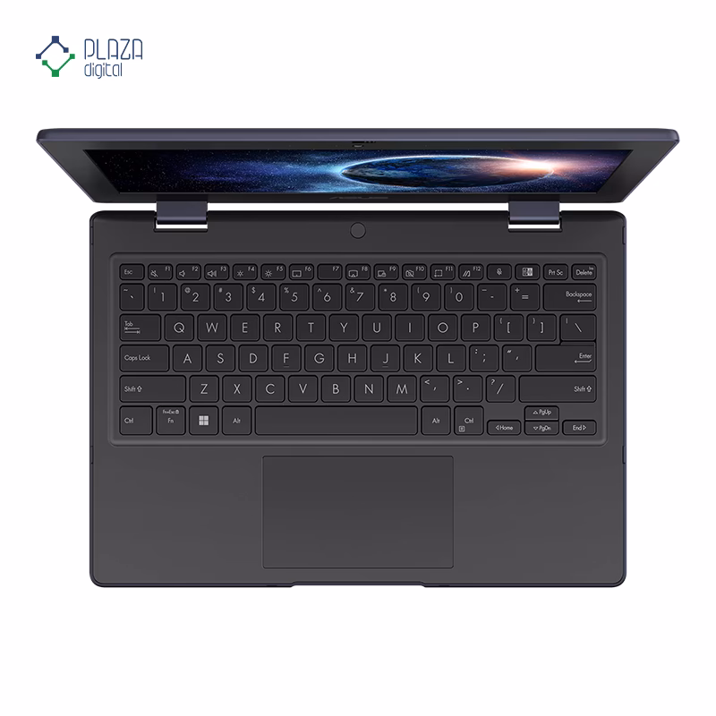 نمای کیبورد لپ تاپ ایسوس 11.6 اینچی مدل BR1102C N100 8GB 128GB UHD پلازا دیجیتال
