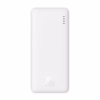 پاوربانک باسئوس مدل Airpow PPQD090102 ظرفیت 30000 میلی ‌آمپر ساعت - سفید - پلازا دیجیتال