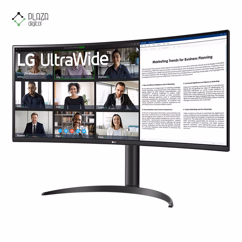 مانیتور ال جی 34 اینچی مدل 34WR55QK-B پلازادیجیتال