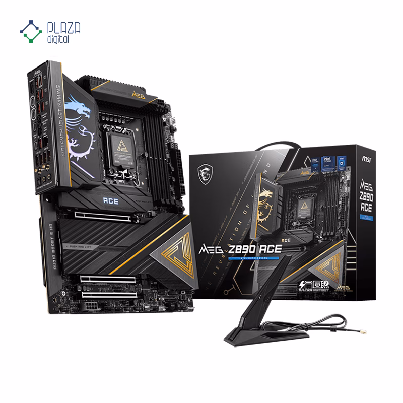 محتویات جعبه مادربرد ام اس آی مدل MEG Z890 ACE D5 پلازا دیجیتال