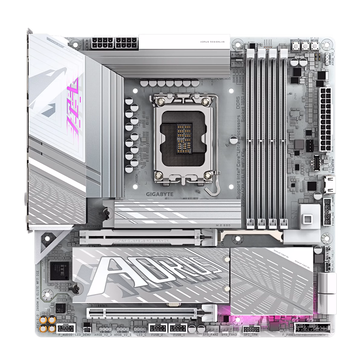 مادربرد گیگابایت مدل Z890M AORUS ELITE WIFI7 ICE D5 پلازا دیجیتال