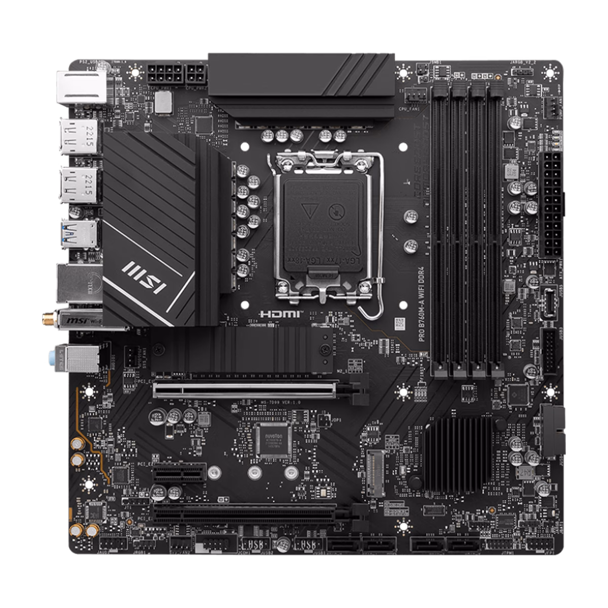مادربرد ام اس آی مدل PRO B760M-A WIFI DDR4 پلازا دیجیتال