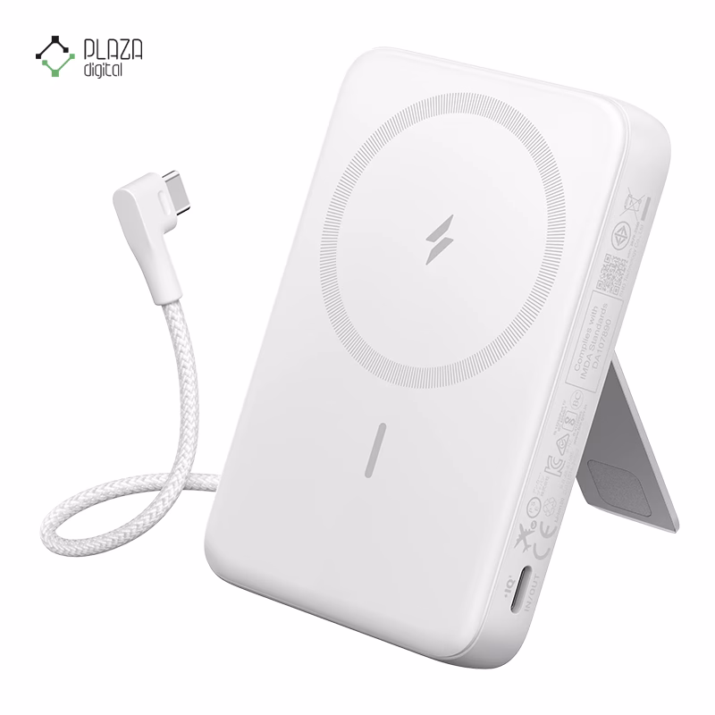 پاوربانک انکر مدل Zolo Magnetic A1685 ظرفیت 10000 میلی آمپر ساعت پلازادیجیتال