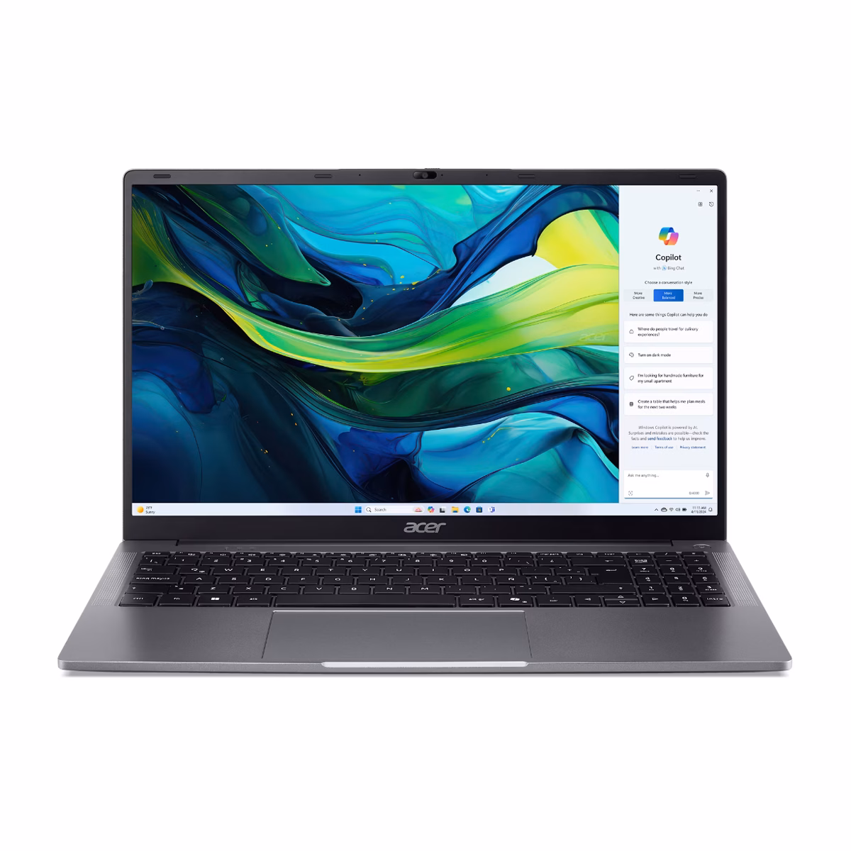 لپ تاپ ایسر 15.6 اینچی مدل Aspire Lite AL15-32P-C8T3 Celeron N4500 8GB 256GB پلازادیجیتال
