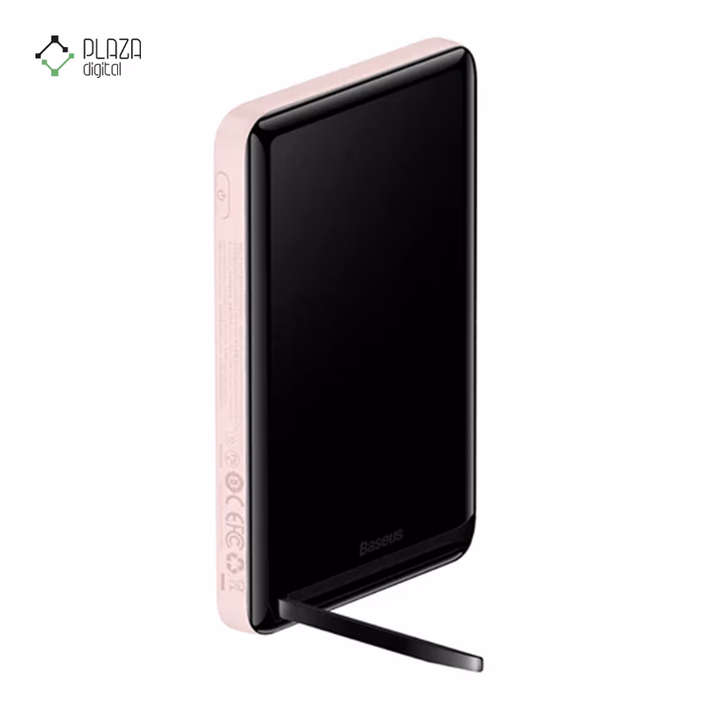 پاوربانک باسئوس مدل Magnetic Foldable PPCX00020 ظرفیت 10000 میلی آمپر ساعت پلازادیجیتال