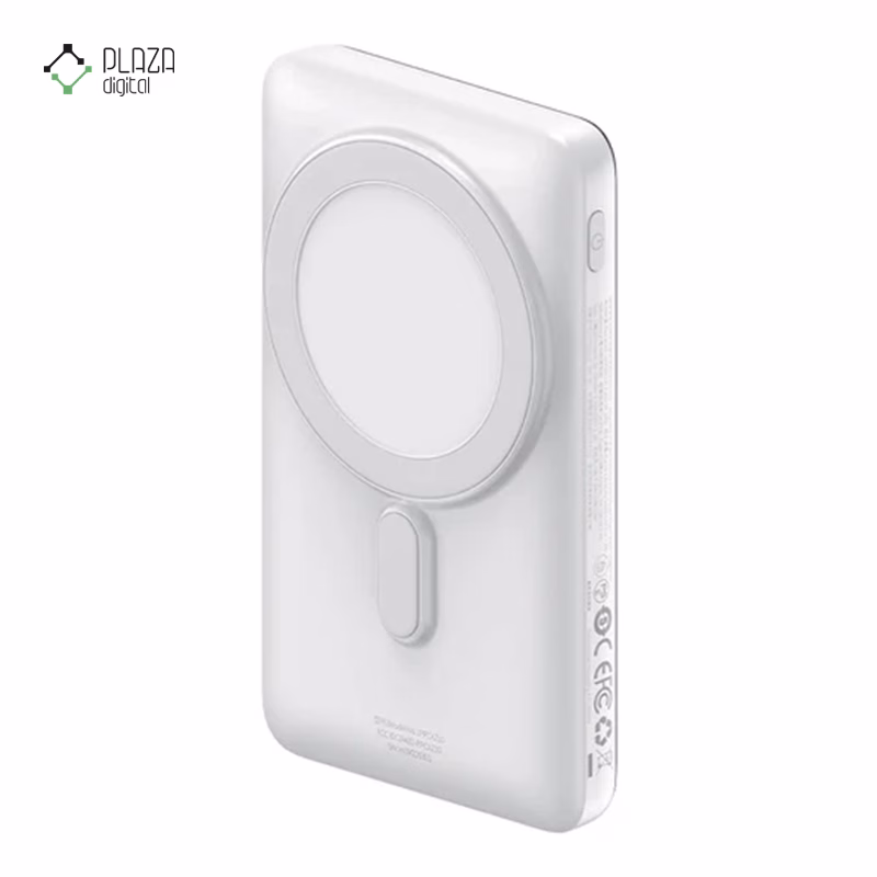 پاوربانک باسئوس مدل Magnetic Foldable PPCX00020 ظرفیت 10000 میلی آمپر ساعت پلازادیجیتال