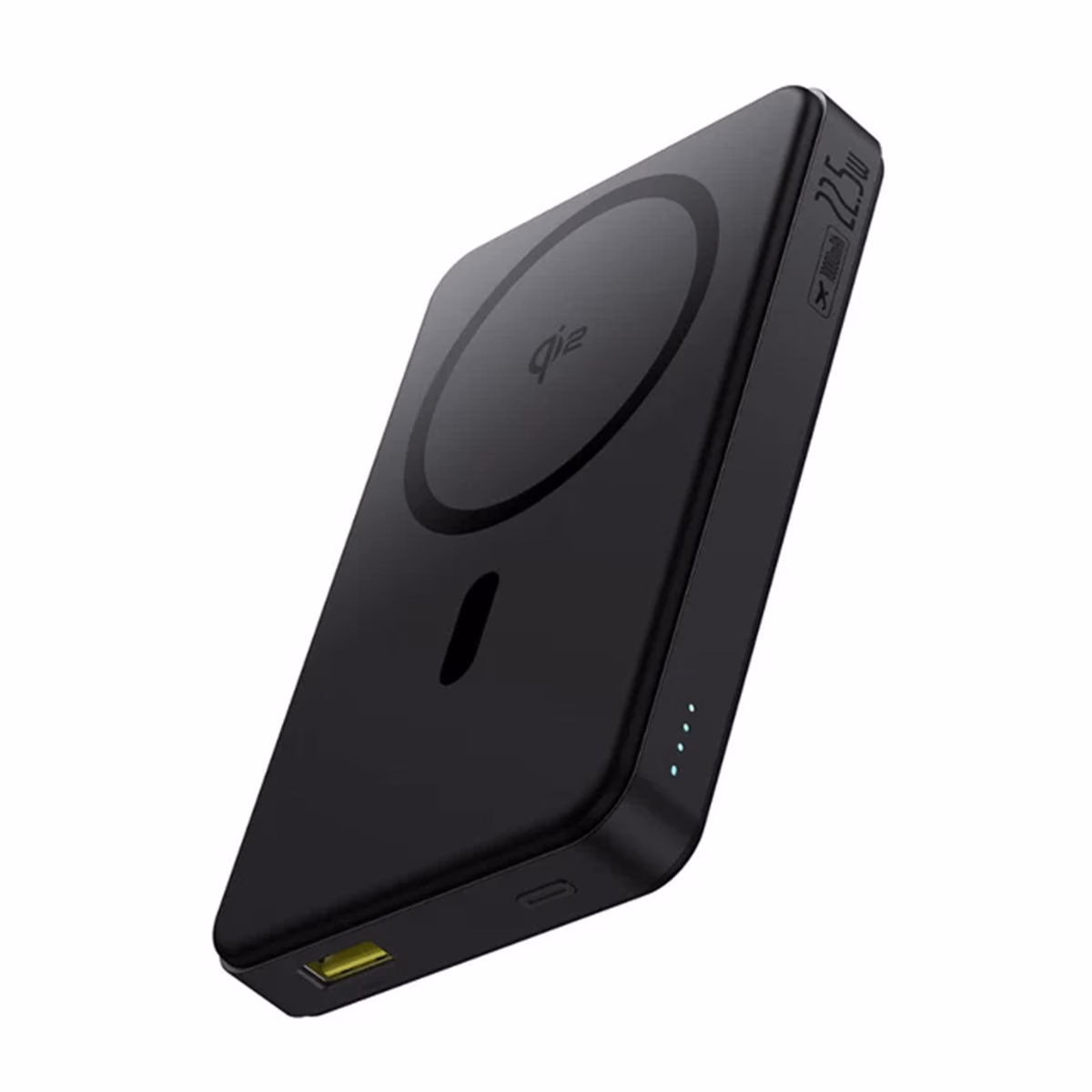 پاوربانک باسئوس مدل Qi2 Magsafe P10080000 ظرفیت 10000 میلی آمپر ساعت مشکی پلازادیجیتال