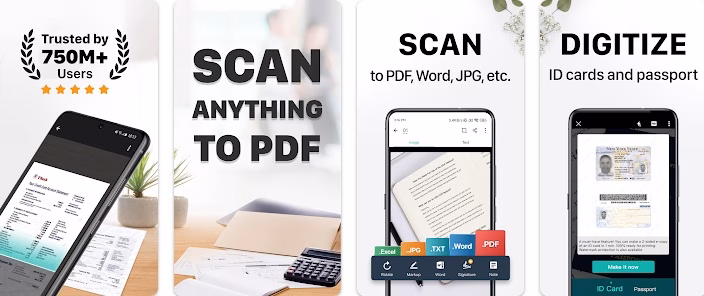 خارج کردن متن از عکس با CamScanner