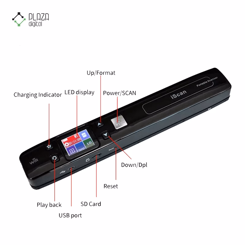 اسکنر قابل حمل آی اسکن مدل 900DPI WIFI پلازادیجیتال