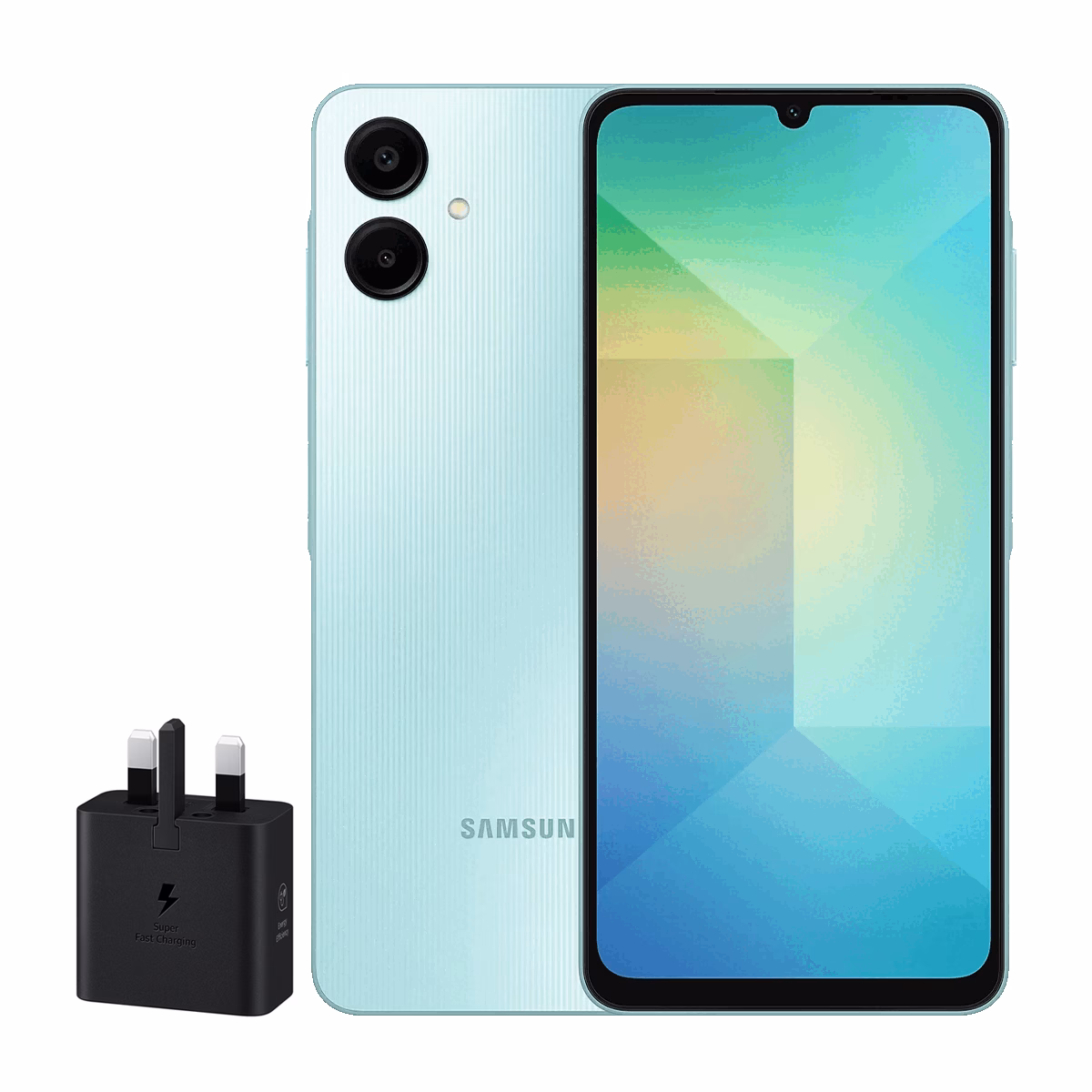 گوشی موبایل سامسونگ مدل Galaxy A06 ظرفیت 64 گیگابایت رم 4 گیگابایت – چین همراه شارژر 25 وات سامسونگ پلازادیجیتال