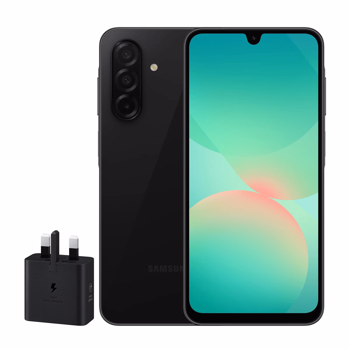گوشی موبایل سامسونگ مدل Galaxy A26 ظرفیت 128 گیگابایت رم 6 گیگابایت - ویتنام همراه شارژر 25 وات سامسونگ مشکی پلازادیجیتال