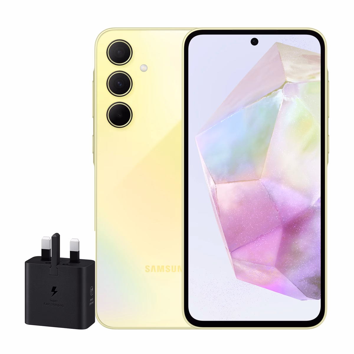 گوشی موبایل سامسونگ مدل Galaxy A35 ظرفیت 128 گیگابایت رم 8 گیگابایت – ویتنام همراه شارژر 25 وات سامسونگ لیمویی پلازادیجیتال