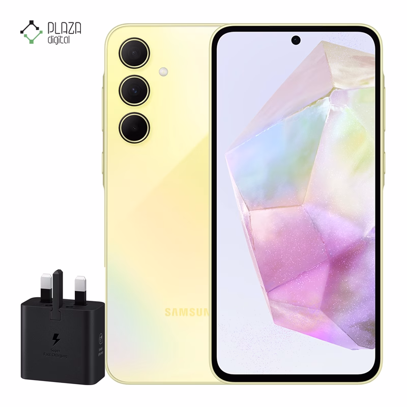 گوشی موبایل سامسونگ مدل Galaxy A35 ظرفیت 128 گیگابایت رم 8 گیگابایت – ویتنام همراه شارژر 25 وات سامسونگ پلازادیجیتال