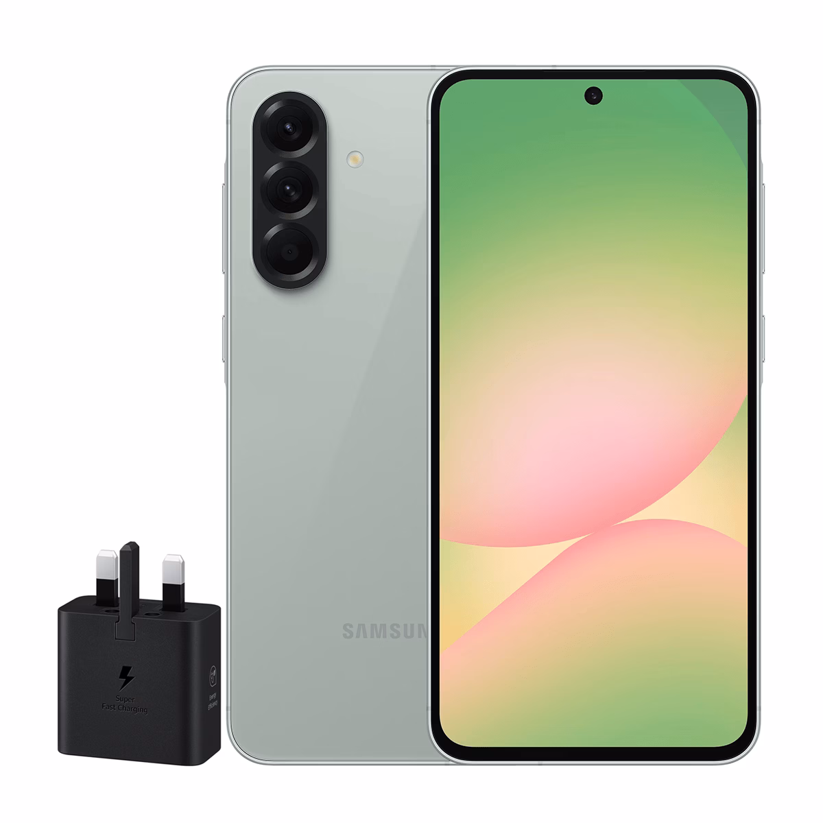گوشی موبایل سامسونگ مدل Galaxy A56 ظرفیت 256 گیگابایت رم 8 گیگابایت - ویتنام به همراه شارژر 25 وات سامسونگ سبز پلازادیجیتال