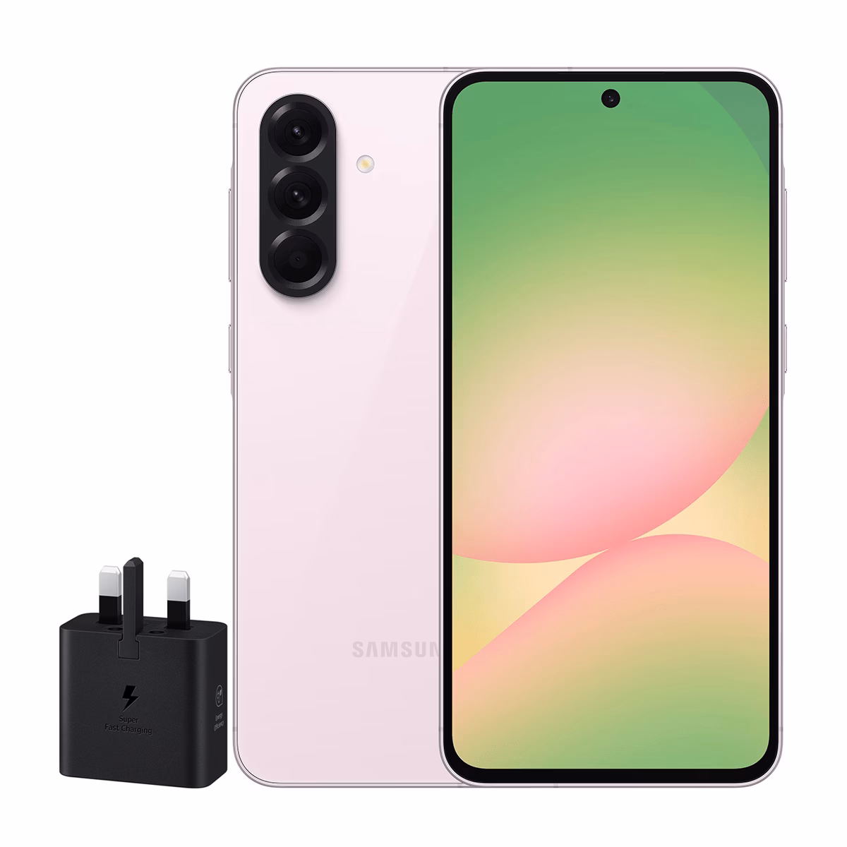 گوشی موبایل سامسونگ مدل Galaxy A56 ظرفیت 256 گیگابایت رم 8 گیگابایت - ویتنام به همراه شارژر 25 وات سامسونگ صورتی پلازادیجیتال