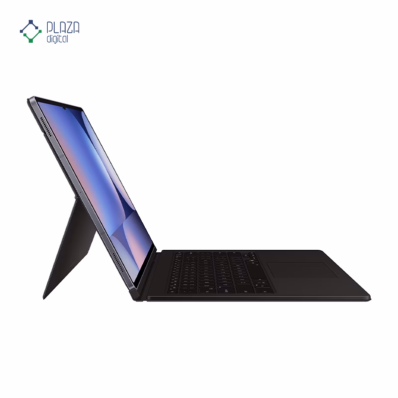 کیف کلاسوری کیبورد دار سامسونگ مدل Book Cover Keyboard مناسب برای تبلت Galaxy Tab S10 Ultra رنگ مشکی پلازا دیجیتال