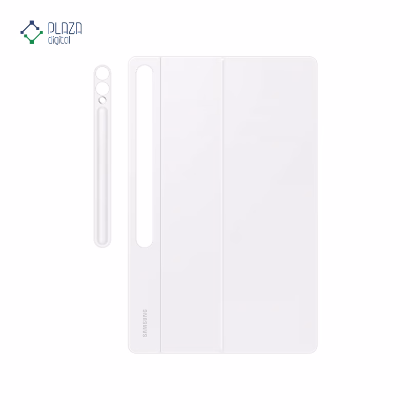 کیف کلاسوری کیبورد دار سامسونگ مدل Book Cover Keyboard مناسب برای تبلت Galaxy Tab S10 Ultra رنگ سفید پلازا دیجیتال