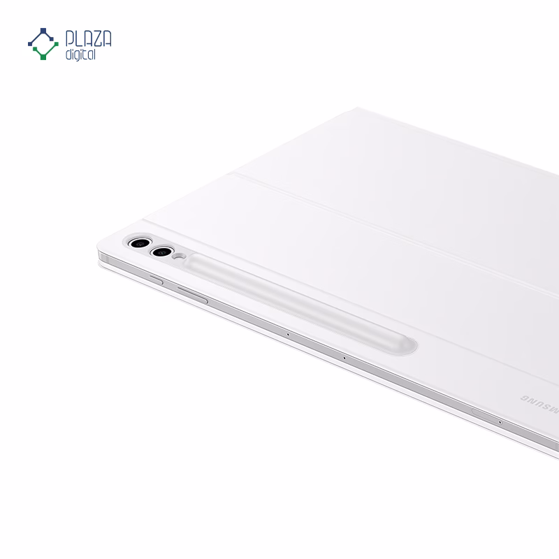 کیف کلاسوری کیبورد دار سامسونگ مدل Book Cover Keyboard مناسب برای تبلت Galaxy Tab S10 Ultra رنگ سفید پلازا دیجیتال