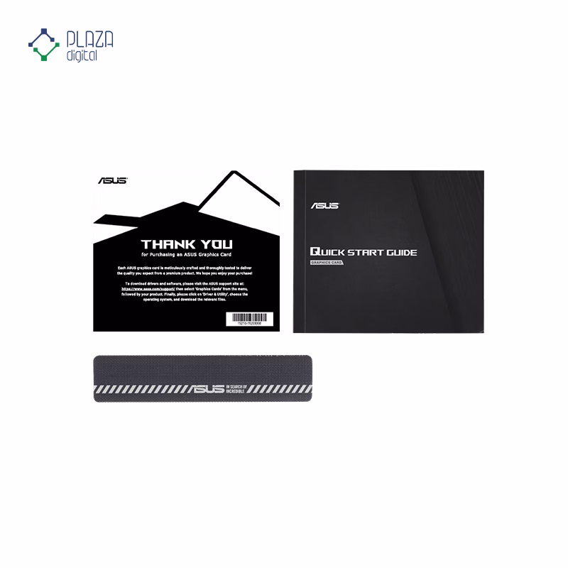 محتویات جعبه کارت گرافیک ایسوس مدل PRIME GeForce RTX 5060 Ti 16GB GDDR7 OC Edition حافظه 16 گیگابایت پلازا دیجیتال