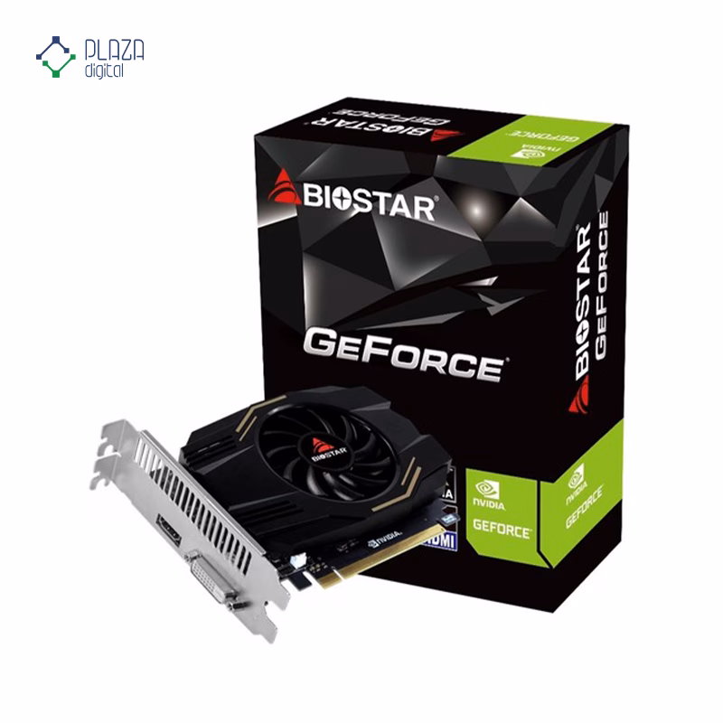جعبه کارت گرافیک بایوستار مدل GeForce GT1030 حافظه 4 گیگابایت پلازا دیجیتال