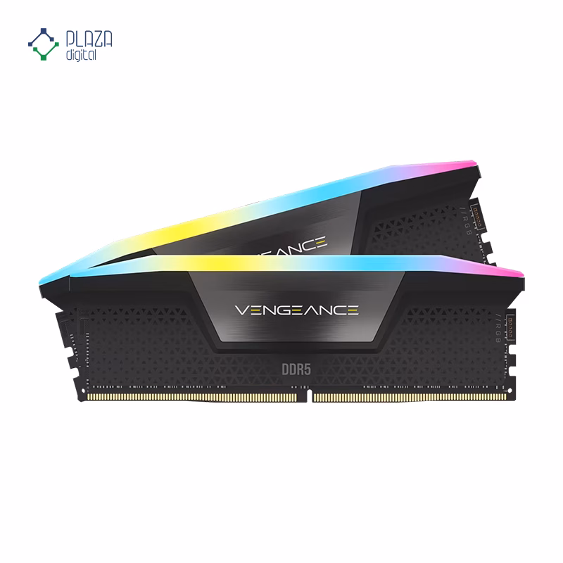 رم کامپیوتر DDR5 کورسیر مدل VENGEANCE RGB دو کاناله 6400 مگاهرتز CL36 ظرفیت 32 گیگابایت پلازا دیجیتال