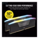 رم کامپیوتر DDR5 کورسیر مدل VENGEANCE RGB دو کاناله 6400 مگاهرتز CL36 ظرفیت 32 گیگابایت پلازا دیجیتال