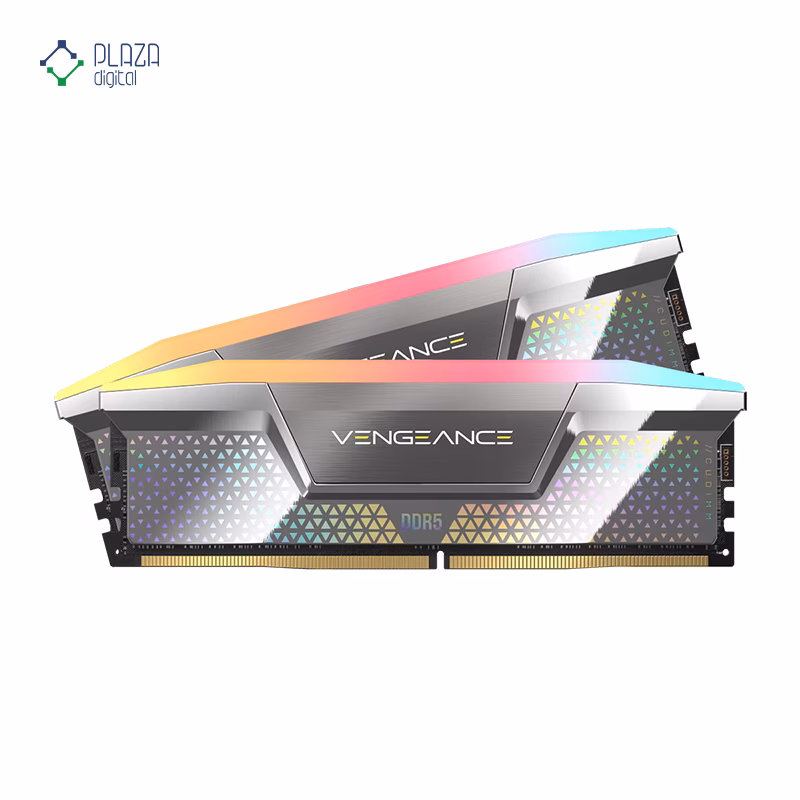 رم کامپیوتر DDR5 کورسیر مدل VENGEANCE RGB دو کاناله 8000 مگاهرتز CL38 ظرفیت 48 گیگابایت پلازا دیجیتال