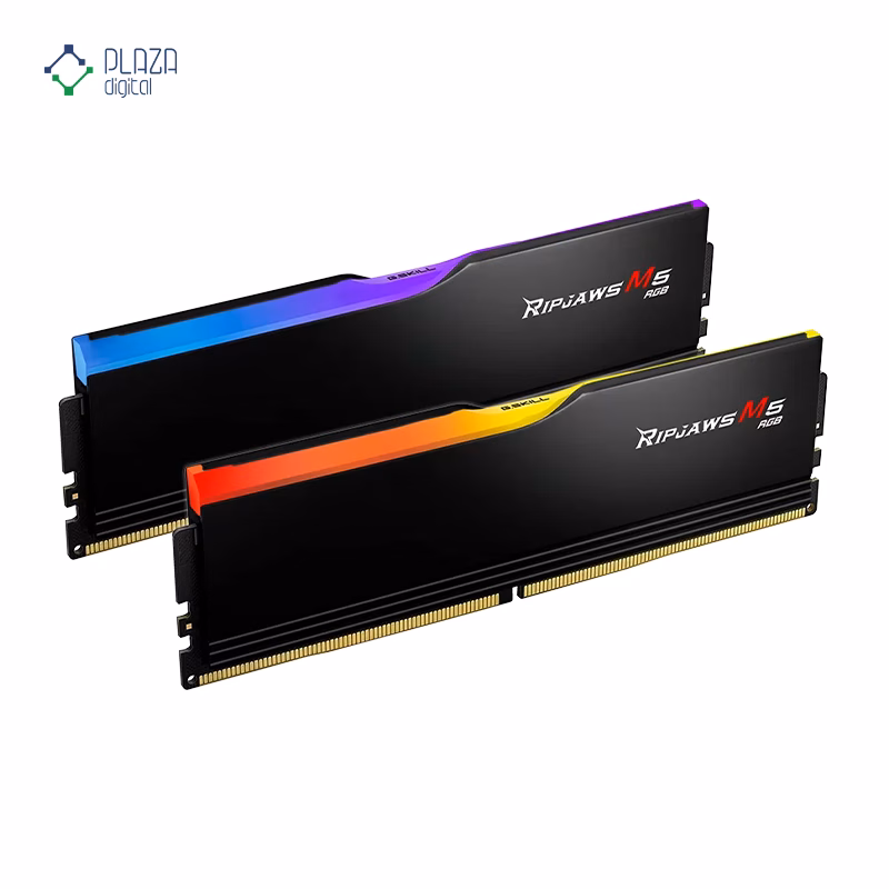 رم کامپیوتر DDR5 جی اسکیل مدل Ripjaws M5 RGB دو کاناله 5200 مگاهرتز CL40 ظرفیت 32 گیگابایت پلازا دیجیتال
