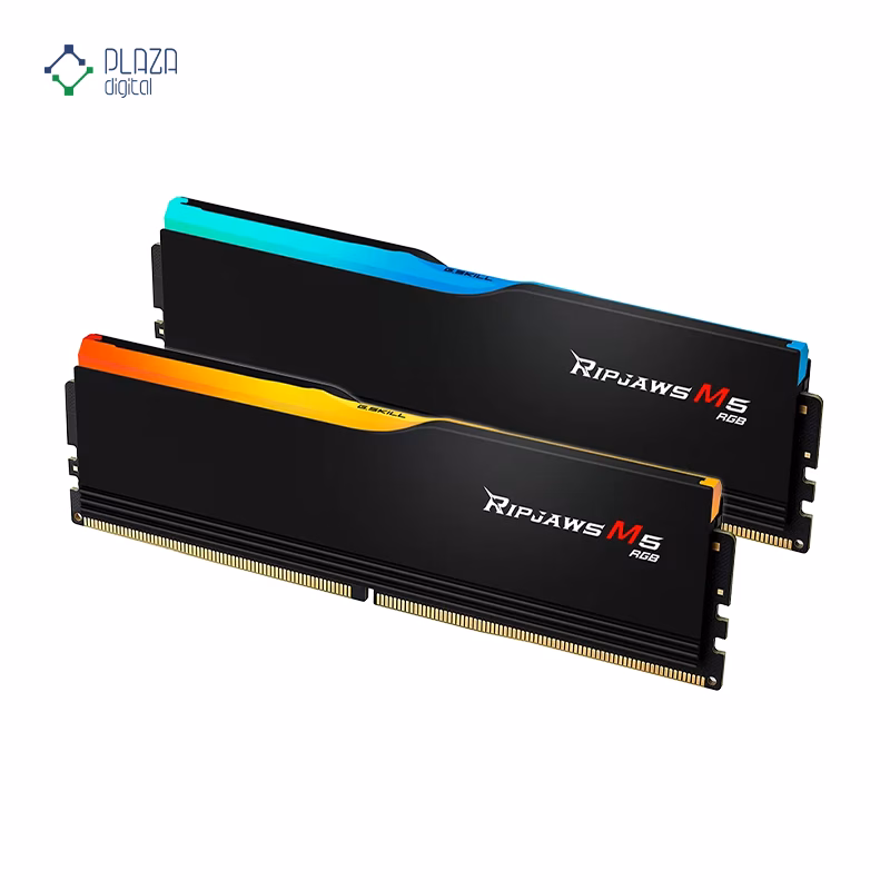 رم کامپیوتر DDR5 جی اسکیل مدل Ripjaws M5 RGB دو کاناله 6000 مگاهرتز CL36 ظرفیت 32 گیگابایت پلازا دیجیتال