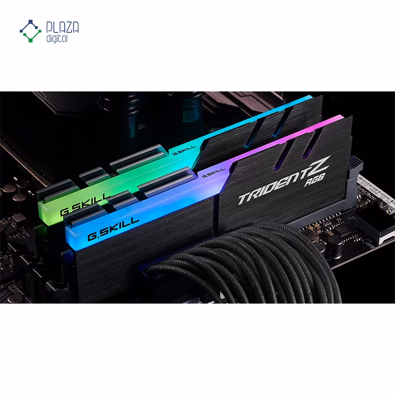 رم کامپیوتر DDR4 جی اسکیل مدل Trident Z RGB دو کاناله 3600 مگاهرتز CL18 ظرفیت 16 گیگابایت پلازا دیجیتال