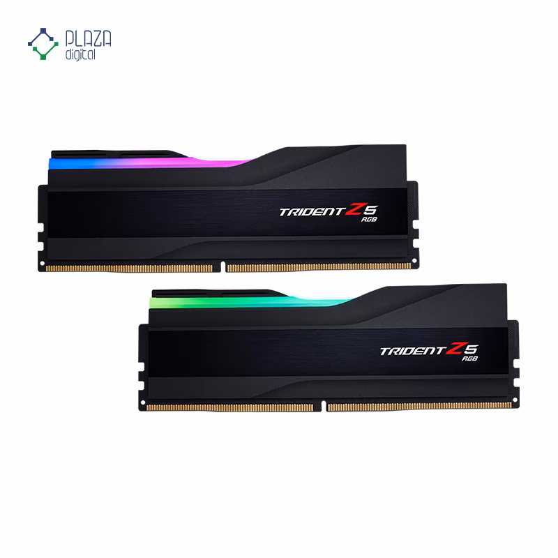 رم کامپیوتر DDR5 جی اسکیل مدل Trident Z5 RGB دو کاناله 6000 مگاهرتز CL30 ظرفیت 32 گیگابایت پلازا دیجیتال