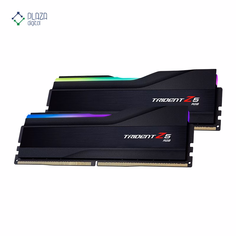 رم کامپیوتر DDR5 جی اسکیل مدل Trident Z5 RGB دو کاناله 6000 مگاهرتز CL30 ظرفیت 32 گیگابایت پلازا دیجیتال