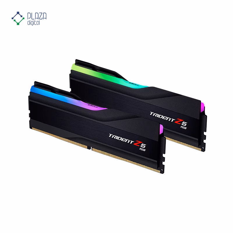 رم کامپیوتر DDR5 جی اسکیل مدل Trident Z5 RGB دو کاناله 6000 مگاهرتز CL30 ظرفیت 32 گیگابایت پلازا دیجیتال