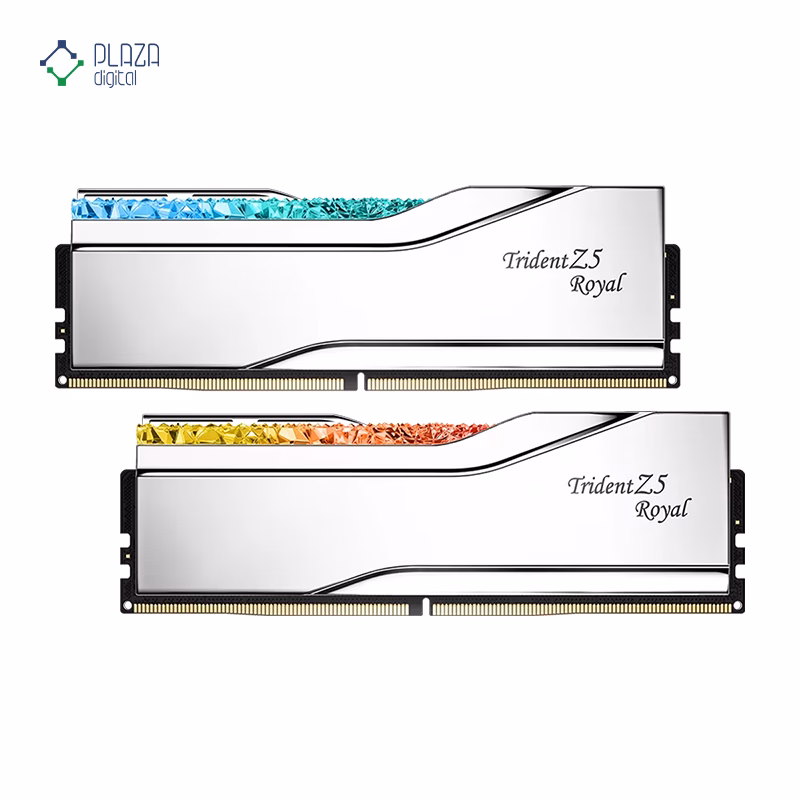 رم کامپیوتر DDR5 جی اسکیل مدل Trident Z5 Royal دو کاناله 7200 مگاهرتز CL34 ظرفیت 32 گیگابایت پلازا دیجیتال