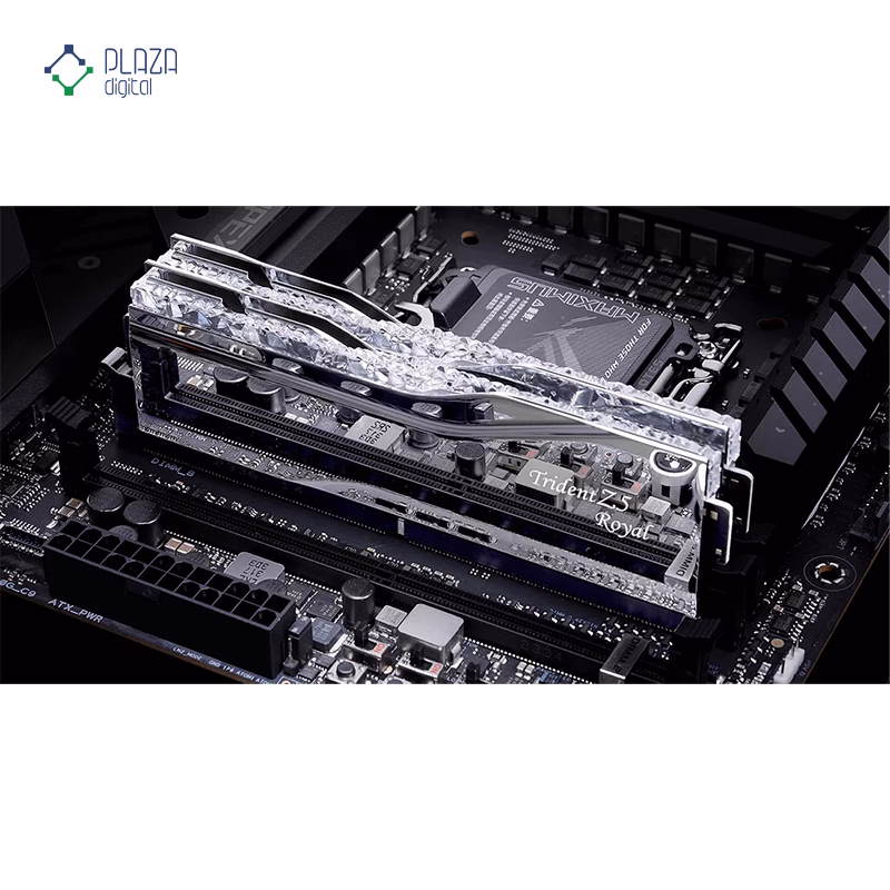 رم کامپیوتر DDR5 جی اسکیل مدل Trident Z5 Royal دو کاناله 7200 مگاهرتز CL34 ظرفیت 32 گیگابایت پلازا دیجیتال