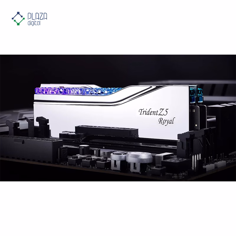 رم کامپیوتر DDR5 جی اسکیل مدل Trident Z5 Royal دو کاناله 7200 مگاهرتز CL34 ظرفیت 32 گیگابایت پلازا دیجیتال