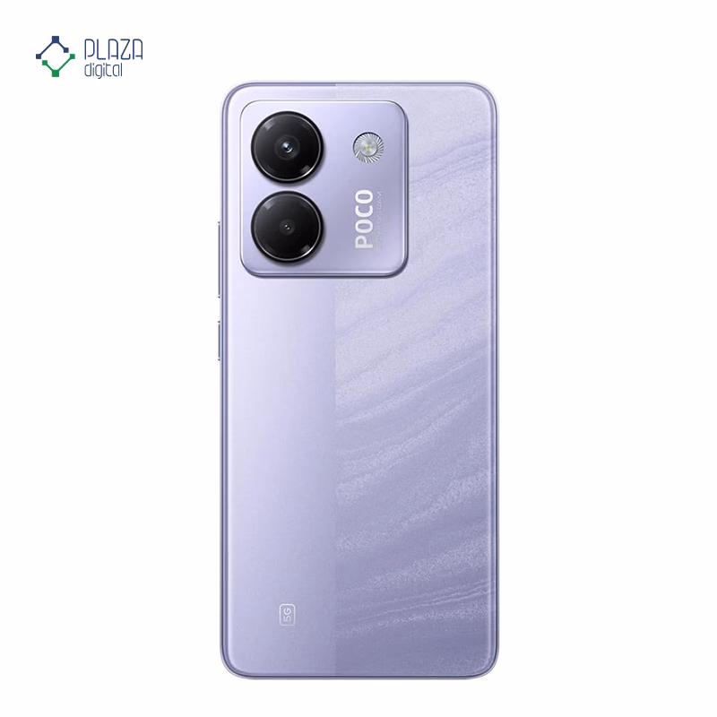 نمای پشت گوشی موبایل پوکو مدل M7 Pro 5G ظرفیت 256 گیگابایت رم 12 گیگابایت رنگ بنفش پلازا دیجیتال