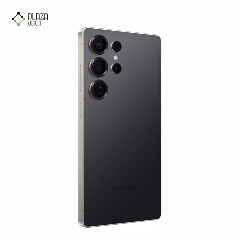 نمای پشت گوشی موبایل سامسونگ مدل Galaxy S25 Ultra ظرفیت 1 ترابایت رم 12 گیگابایت - ویتنام رنگ مشکی پلازا دیجیتال