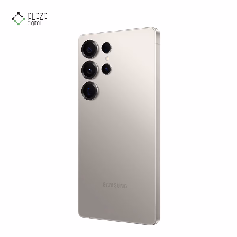 نمای پشت گوشی موبایل سامسونگ مدل Galaxy S25 Ultra ظرفیت 1 ترابایت رم 12 گیگابایت - ویتنام رنگ خاکستری پلازا دیجیتال